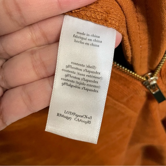 WeWoreWhat Corduroy Puffy Sleeve Flare Leg Jumpsuit Size XS - Picture 10 of 14